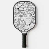 Monster Doodles Pickleball Paddle (Achterkant)