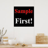 Monster eerste Poster matte (Keuken)