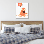 Monster eet mensen canvas afdruk (Insitu (Slaapkamer))