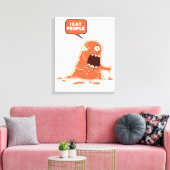 Monster eet mensen canvas afdruk (Insitu (Woonkamer))