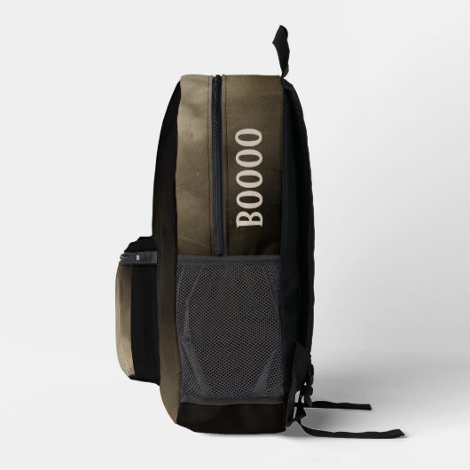 Monster en het kind in rode jurk bedrukte rugzak (Rechts)