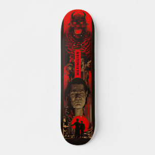 Monster Epic - Retro Japanse Cinema Art Skateboard