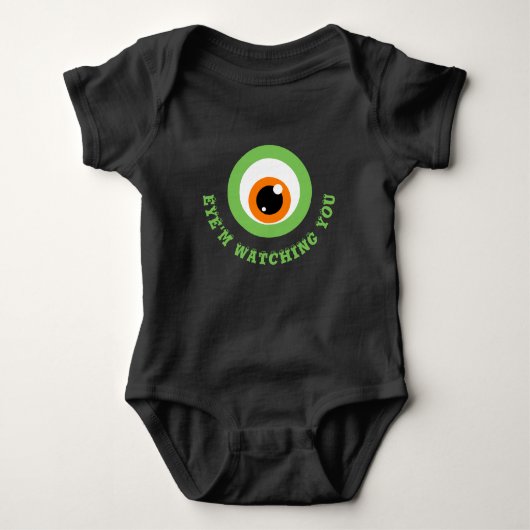 Monster Eye Pun Baby Bodysuit (Voorkant)