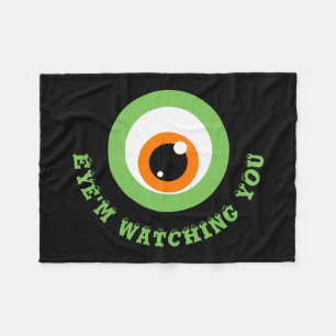 Monster Eye Pun Fleece Deken
