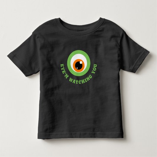 Monster Eye Pun Toddler T-Shirt (Devant)