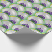 Monster Eyeball Brew Paarse Groene Halloween Cadeaupapier (Hoek)