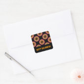 Monster Eyeball Pattern Vierkante Sticker (Envelop)