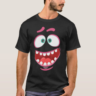 Monster Face Costume Halloween Kinder Volwassenen  T-shirt