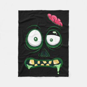 Monster Face Halloween Matching Kostuum Zombie Man Fleece Deken