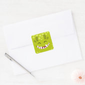 Monster Face Vierkante Sticker (Envelop)