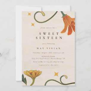 Monster Faecore Big floral Sweet Sixteen Kaart