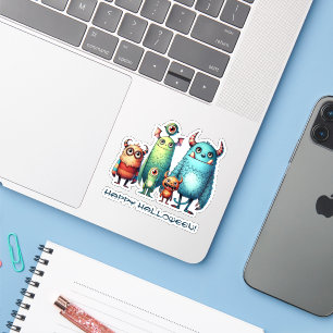 Monster Family - Gelukkig Halloween! Sticker
