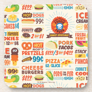 Monster Foodies Patroon Bier Onderzetter