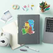 Monster Friends Forever Character Cartoon Art Sticker (iPad Cover)