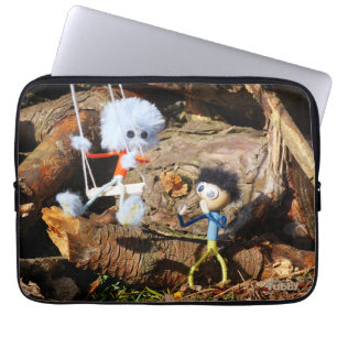 Monster Fubby op schommel. Laptop Sleeve