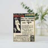  monster Ghost Mail Order Advertisation Briefkaart (Staand voorkant)