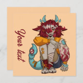 Monster girl kaart (Voorkant / Achterkant)