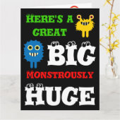 Monster Great BIG Énorme 8 x 11 Bonne carte d'anni (Fleur jaune)