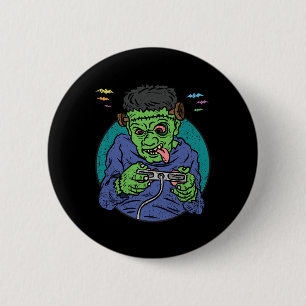 Monster Halloween Kostuum Gaming Video-game Contro Ronde Button 5,7 Cm