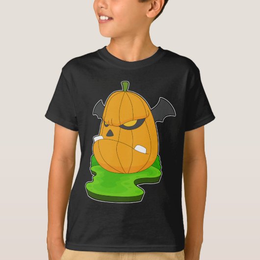 Monster Halloween Pumpkin T-shirt (Voorkant)