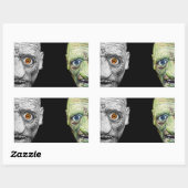 MONSTER HALLOWEEN STICKERS RECTANGLE (Feuille)