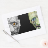 MONSTER HALLOWEEN STICKERS RECTANGLE (Enveloppe)