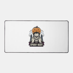 Monster Halloween T-shirt met pompo maan graveerwe Bureaumat