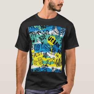 Monster Hand getrokken Kinder Patroon T-shirt