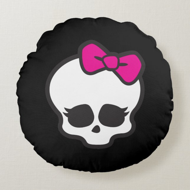 Monster High Cotton Round-Sierkussen (16 inch) Rond Kussen (Voorkant)