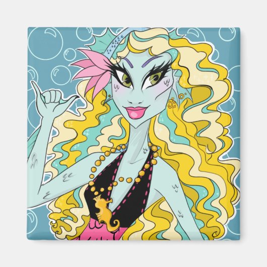 Monster High Lagoona Blue Zee Monster Magnet Magneet (Voorkant)