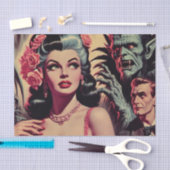  monster horror meisje tissuepapier (Craft)