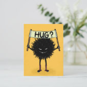 Monster Hug Cute Evil Character Briefkaart (Staand voorkant)