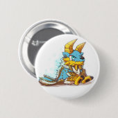 Monster Hunter Chibi zinogre Ronde Button 5,7 Cm (Voorkant /achterkant)