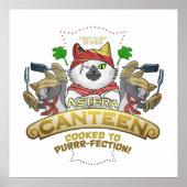 Monster Hunter Palico Cat Meowscular Chef Poster (Voorkant)