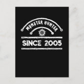 Monster Hunter Sigil heeft een typografie ontwikke Feestdagenkaart (Voorkant)