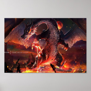 Monster Hunter World Fire Dragon Poster