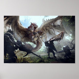 Monster Hunter World Rathalos Poster