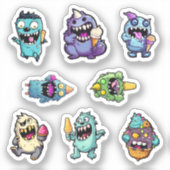 Monster Ice Cream Party Stickers pt 1 (Voorkant)