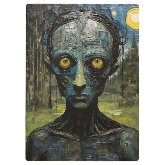 Monster in het bos klembord (Achterkant)