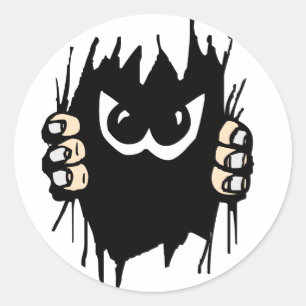 Monster in mijn sticker