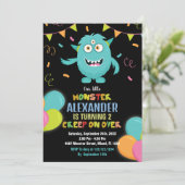 Monster Invitations Anniversaire Ballons (Debout devant)