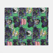 Monster Jam Grave Digger Fleece Deken (Voorkant (Horizontaal))