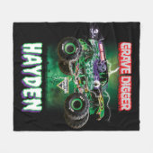 Monster Jam Grave Digger - Persoonlijk Fleece Deken (Voorkant (Horizontaal))