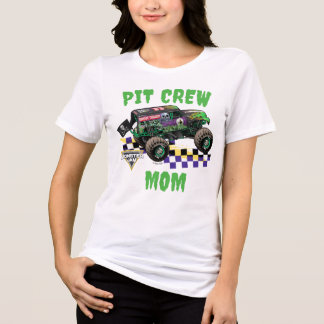 Monster Jam Grave Digger Pit Crew Moeder Tri-Blend Shirt