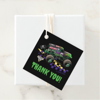Monster Jam Grave Digger Thank You Bedankjes Labels