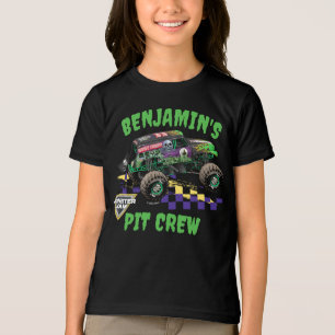 Monster Jam Grave Digger Verjaardag Pit Crew Tri-Blend Shirt