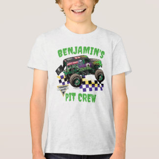 Monster Jam Grave Digger Verjaardag Pit Crew Tri-Blend Shirt