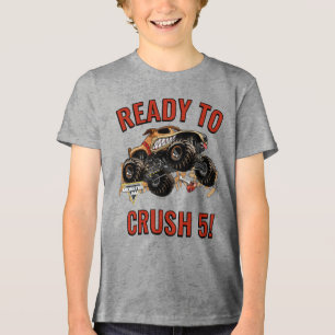 Monster Jam - Monster Mutt Klaar om Verjaardag te Tri-Blend Shirt