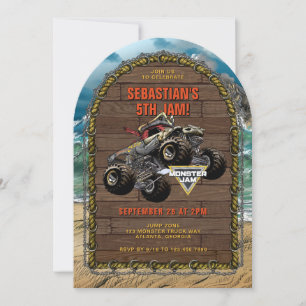 Monster Jam - Pirate's Curse Verjaardag Kaart