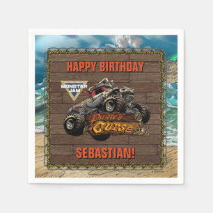 Monster Jam - Pirate's Curse Verjaardag Servet